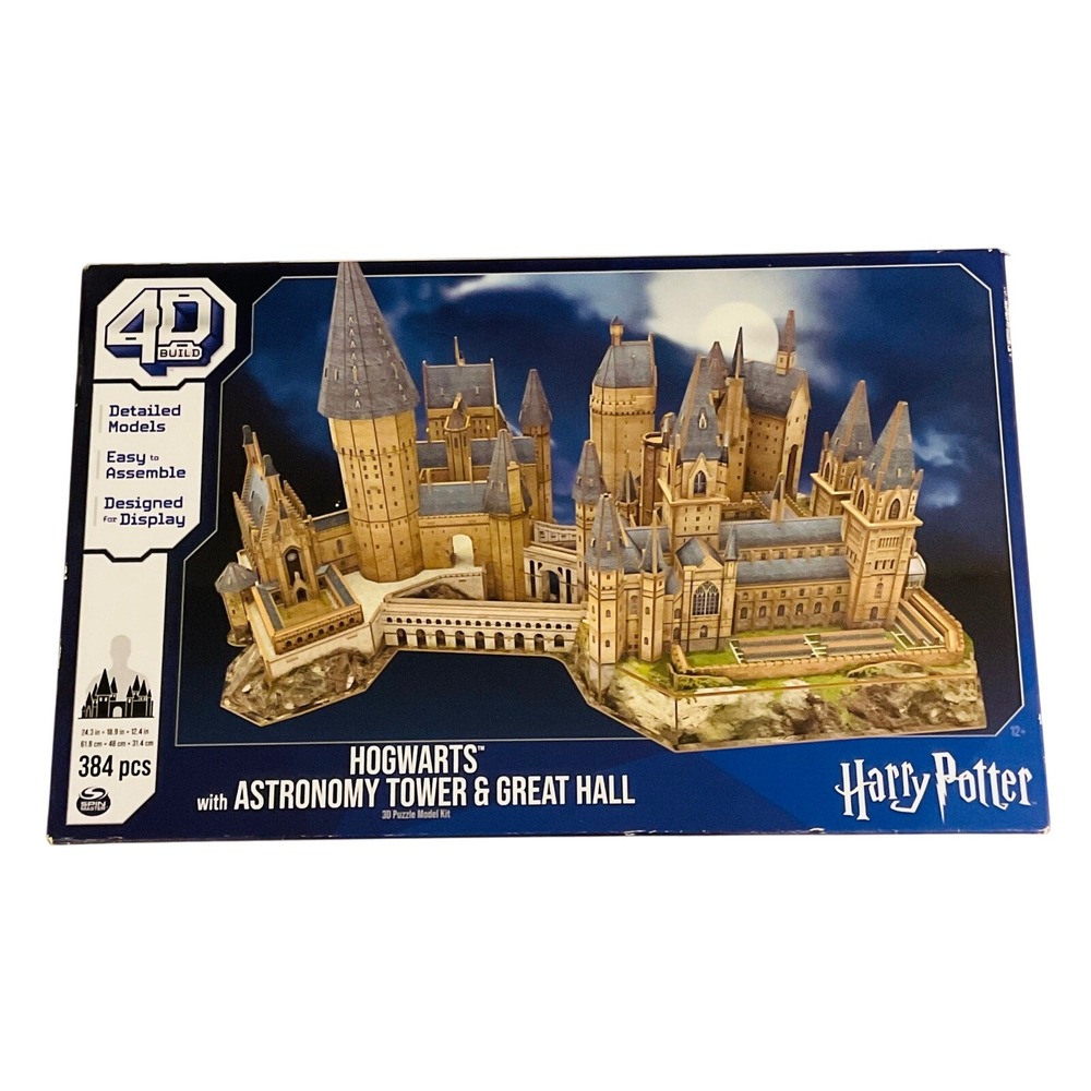 Harry Potter 4D build Hogwarts astronomy‎ tower great hall puzzle 384 pc display